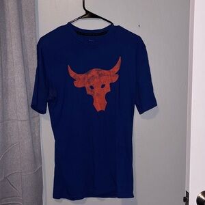 Under Armour Blue Tee with Red Bull Graphic
